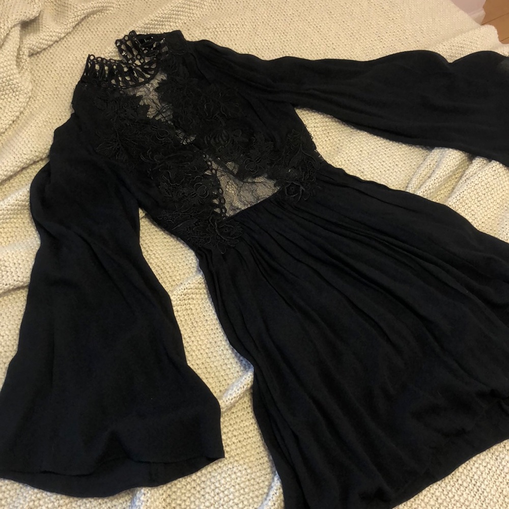 Free people lace bell sleeve dress